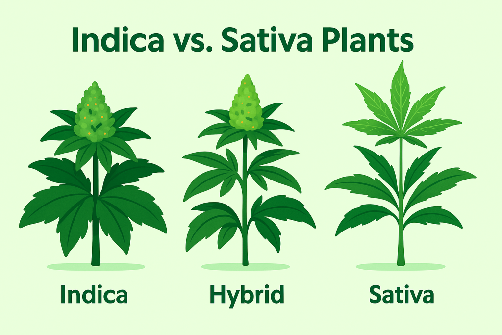 Indica vs Sativa Plants